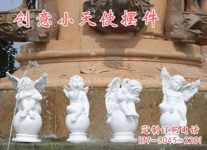 泉州中领雕塑:汉白玉小天使雕塑