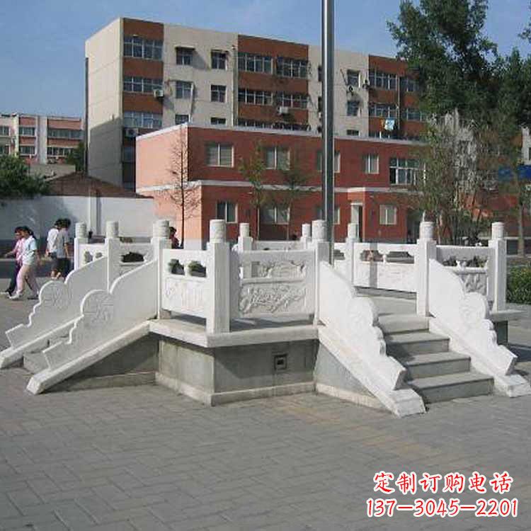泉州汉白玉学校升旗台雕塑