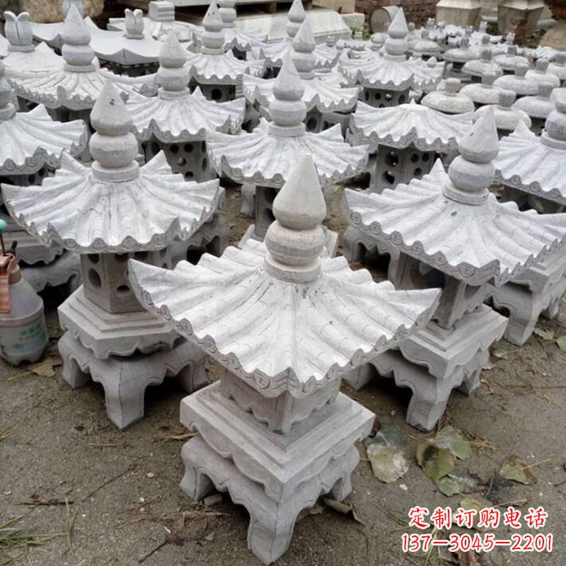 泉州汉白玉中式石灯笼