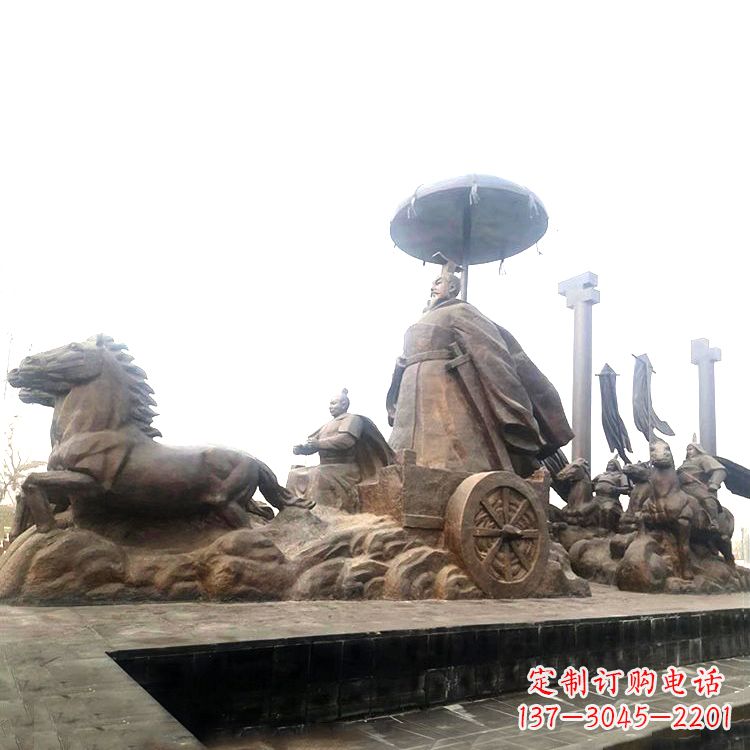 泉州汉武帝景观铜雕塑-中国历史名人古代著名帝王雕像