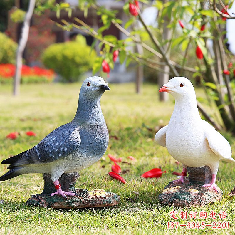 泉州和平鸽的雕塑