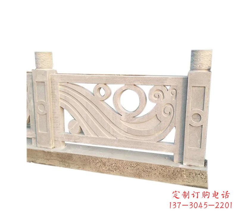 泉州精美石栏板雕塑,点缀河边桥梁的美丽