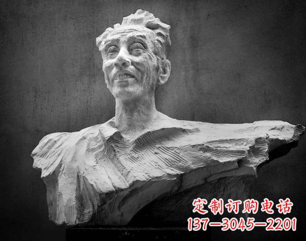 泉州贺绿汀石雕头像-中国当代著名音乐家雕像