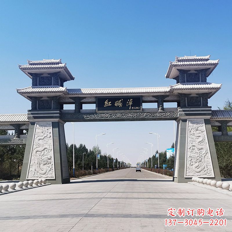泉州红碱淖景区石雕汉阙大门