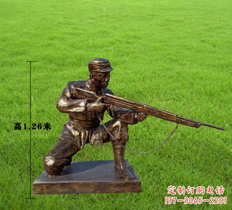 泉州纪念红军铜像,精美文物雕塑