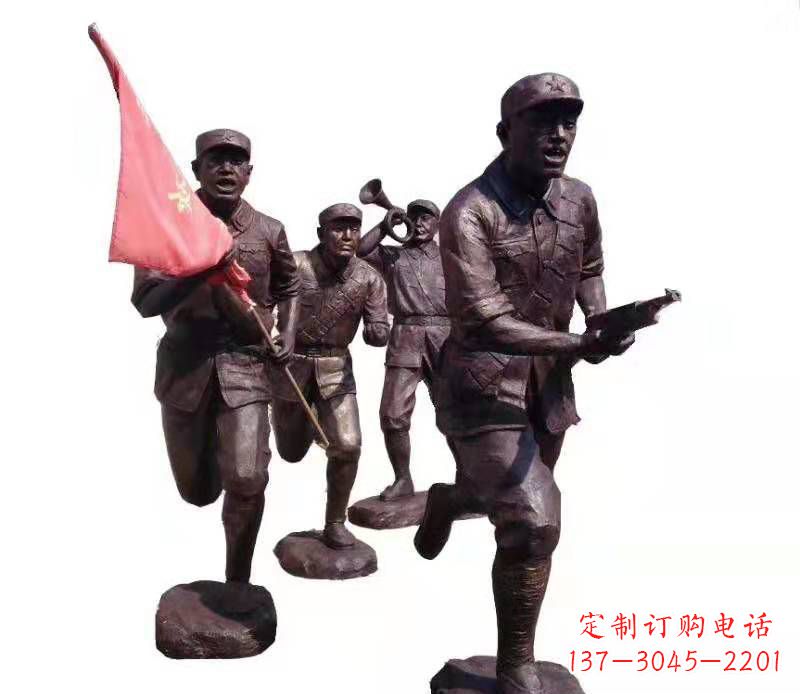 泉州传承热血精神，纪念红军英雄：红军人物雕塑