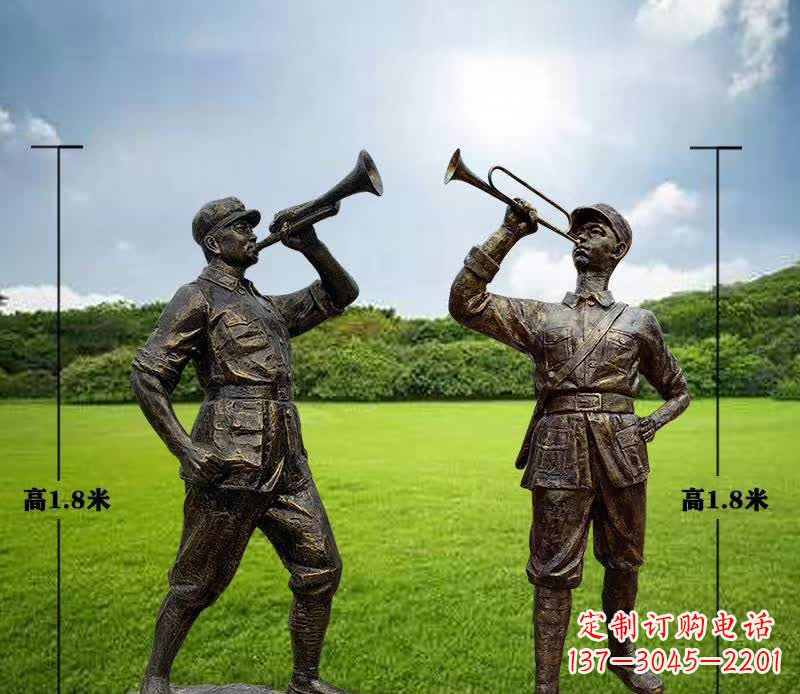 泉州红色文化经典——红军铜雕