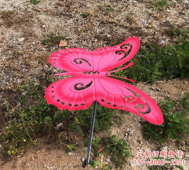 泉州红色铁艺不锈钢蝴蝶雕塑