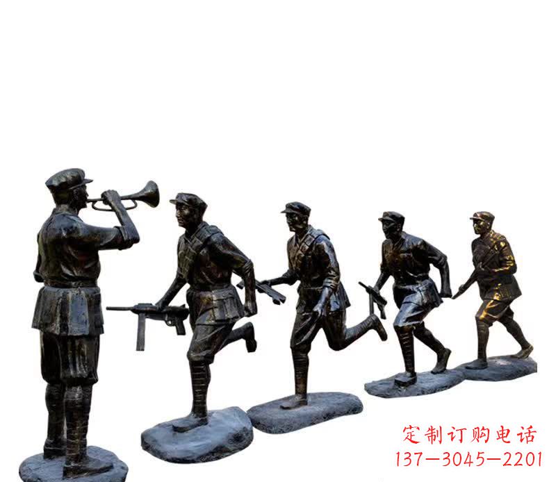 泉州传承红色精神,红军铜雕震撼人心