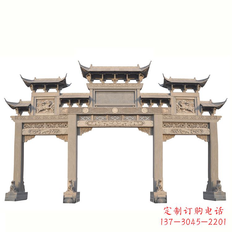 泉州红石牌坊雕塑是一家专业从事牌坊雕塑的厂家…