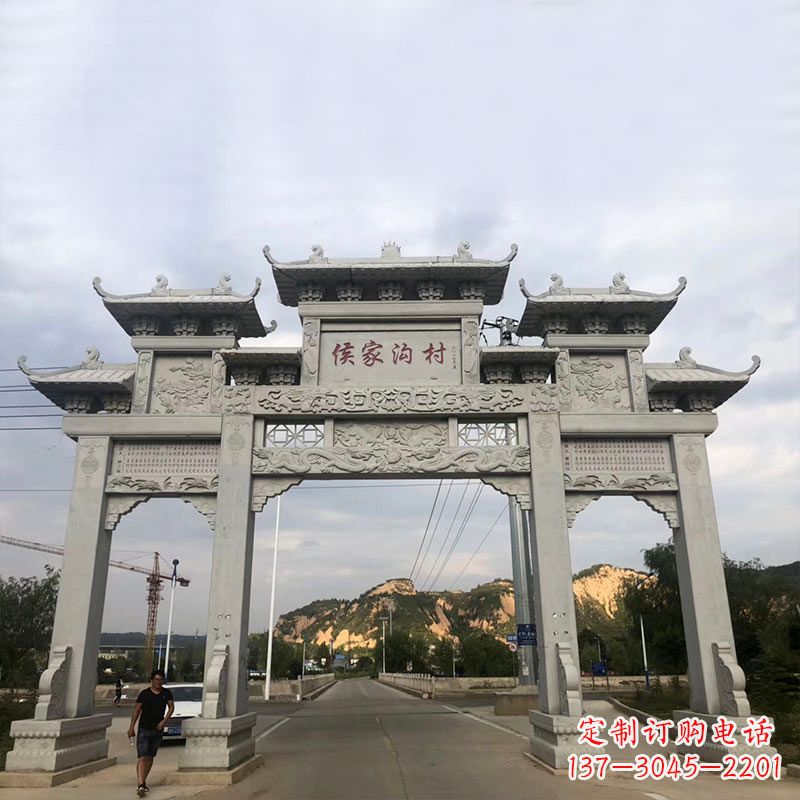 泉州精美牌坊雕塑让您的品牌更加出彩