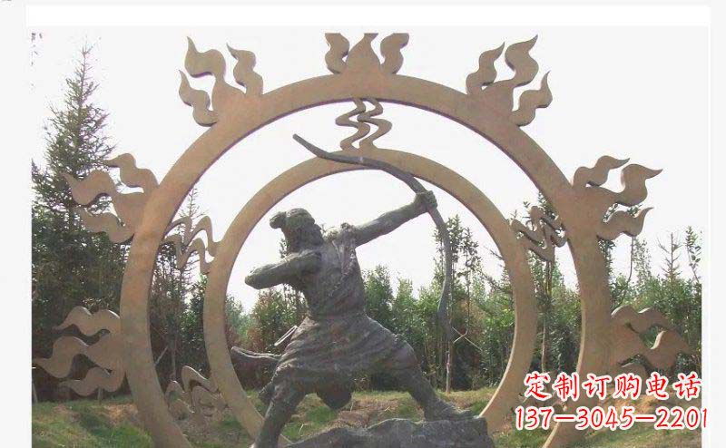 泉州专业定制后羿雕塑,完美彰显人物神韵