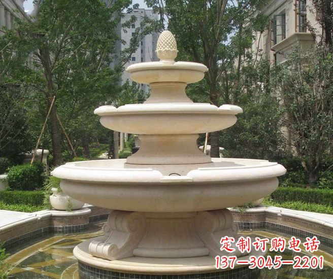 泉州丰富精美的喷泉石雕