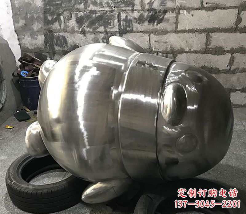 泉州户外企鹅雕塑,古典艺术精细工艺美化空间