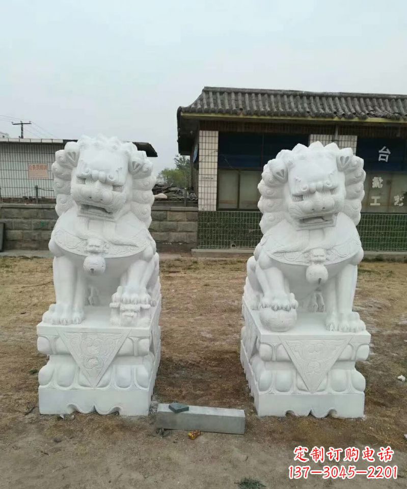 泉州户外镇宅石雕狮子