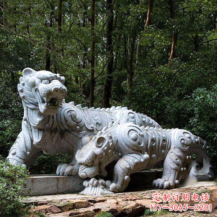 泉州花岗岩老虎雕塑是中领雕塑定制厂家专门为客…