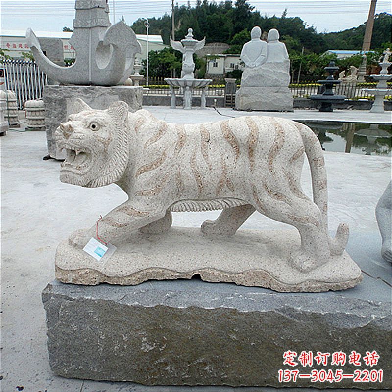 泉州花岗岩老虎石雕,精美细节精雕细琢