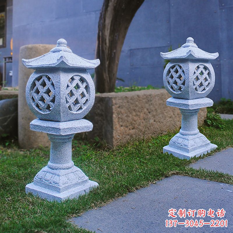 泉州花岗岩石灯笼雕塑——点缀家园,照亮晚宴