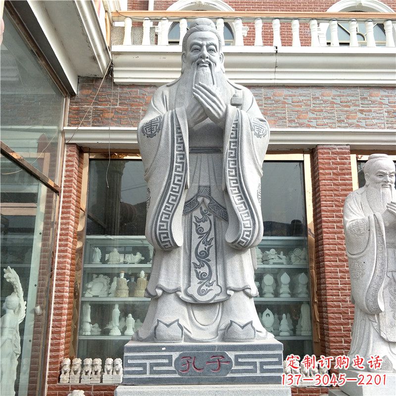 泉州花岗岩石雕校园孔子雕像