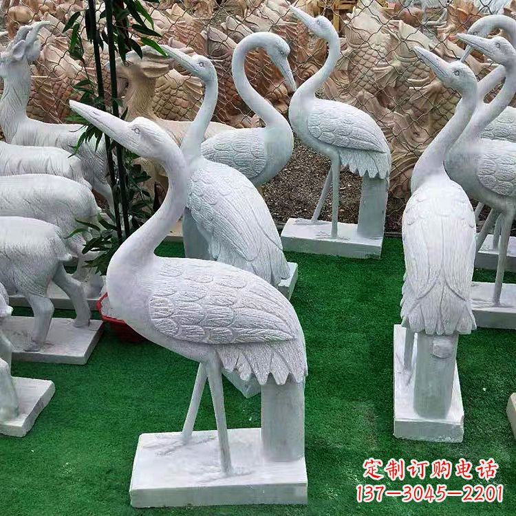 泉州花岗岩仙鹤雕塑,给您的家增添浓浓的古典风情
