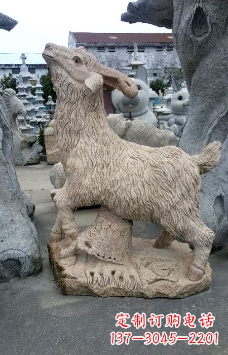 泉州花岗岩羊石动物雕塑