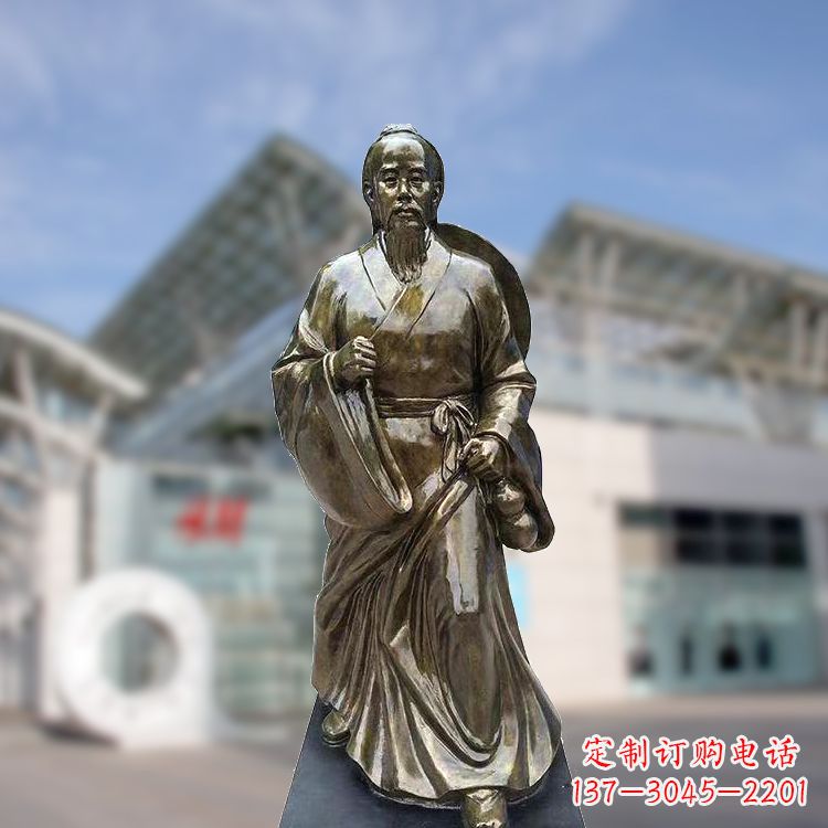 泉州华佗仿铜雕塑,雕刻技艺精湛
