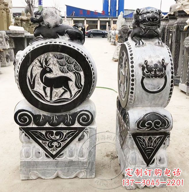 泉州品质卓越的黄山石雕门墩石