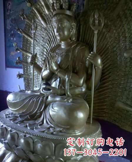 泉州中领雕塑:高质量黄铜佛像雕塑