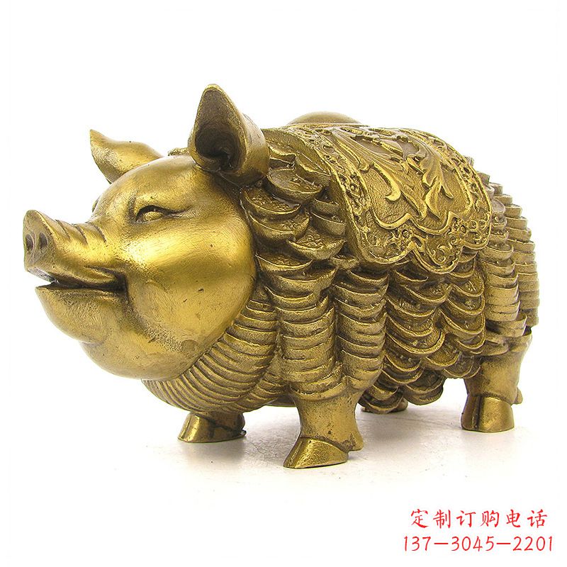 泉州欢迎招财猪,用黄铜打造新年祝福