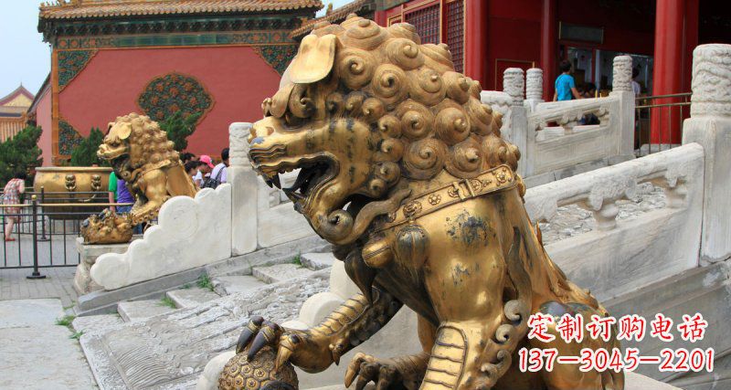 泉州黄铜狮子故宫狮雕塑