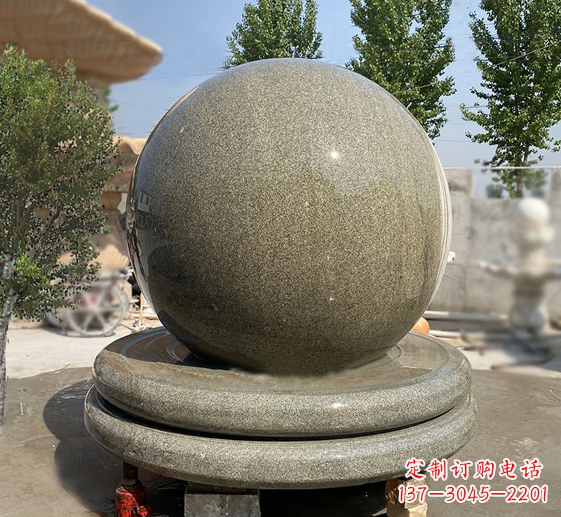 泉州黄锈石风水球