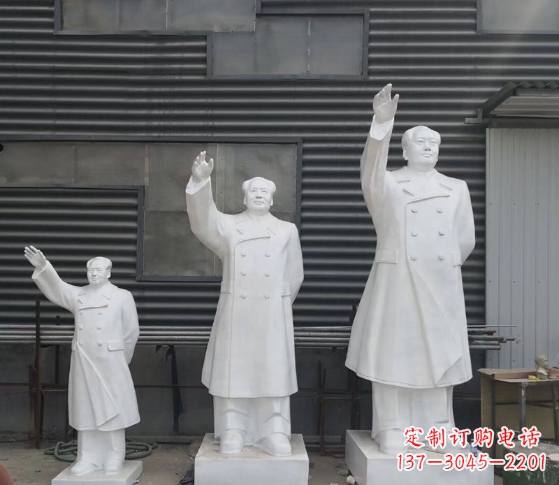 泉州追随主席足迹,收藏挥手毛主席校园伟人石雕