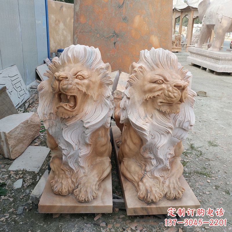 泉州风格多样的狮子雕塑