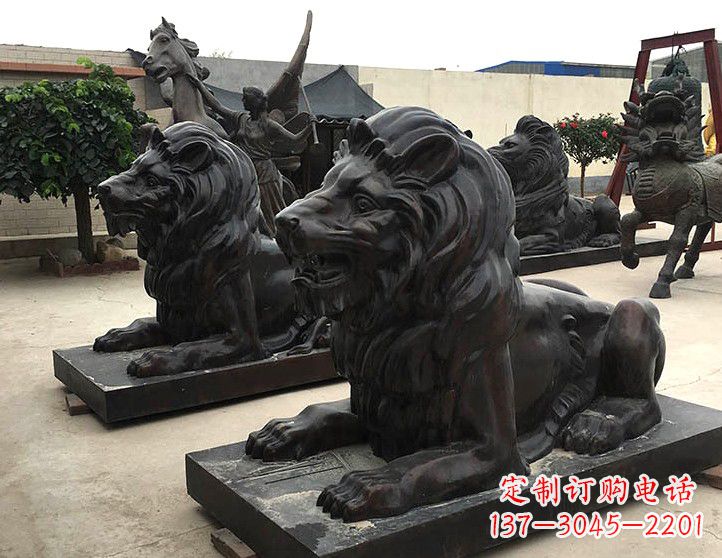 泉州汇丰手工铸铜狮子雕塑