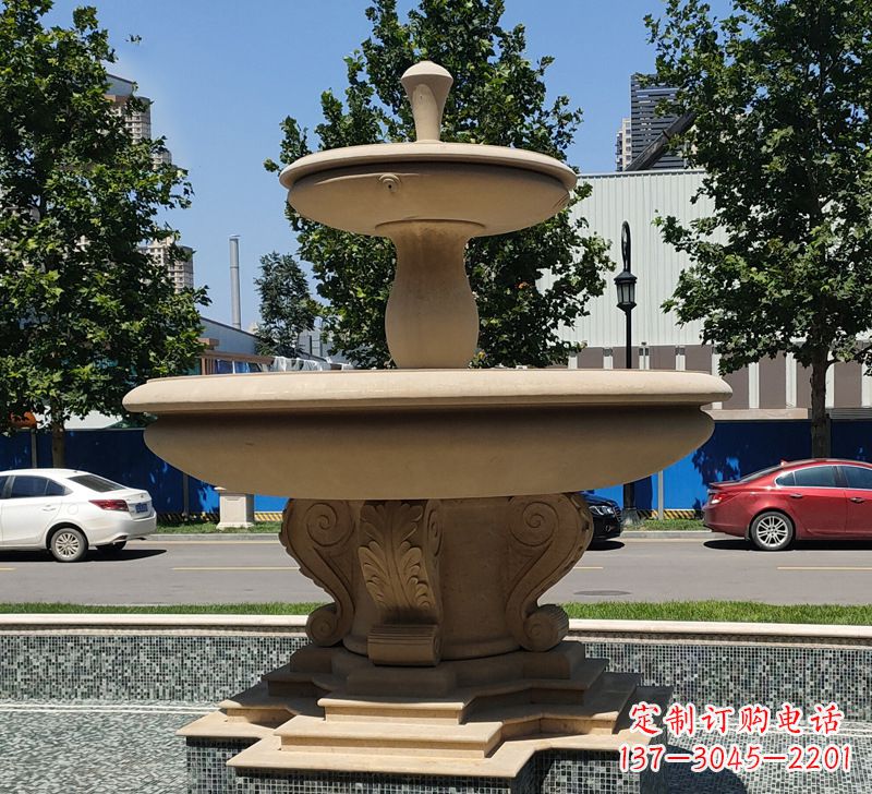 泉州恵安石雕风水球-祈福家庭幸福
