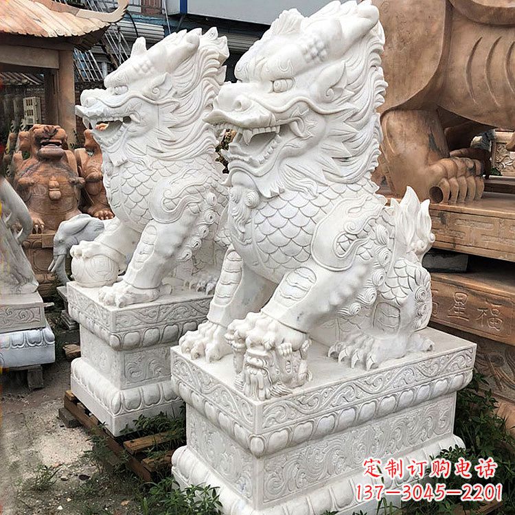泉州财富守护神:吉祥纳福麒麟石雕