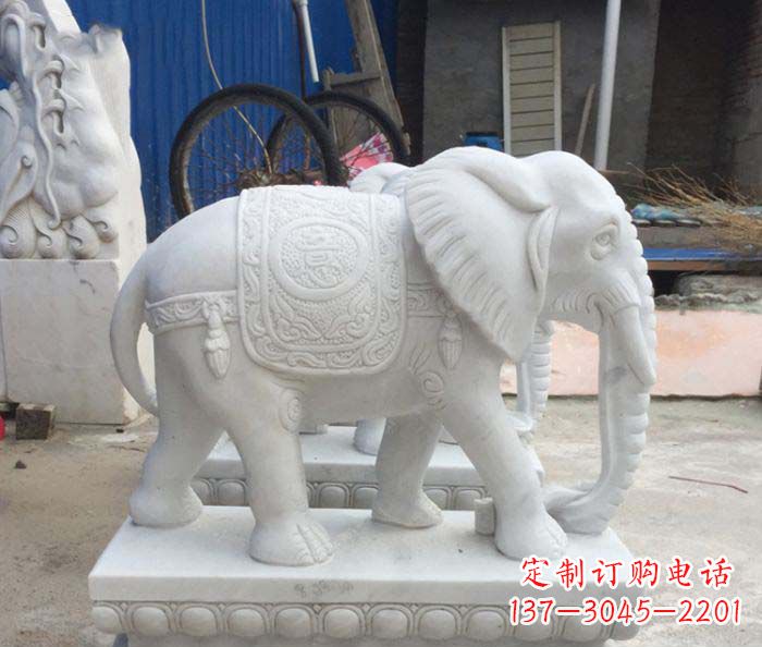 泉州精美大象雕塑,门口装点新灵感