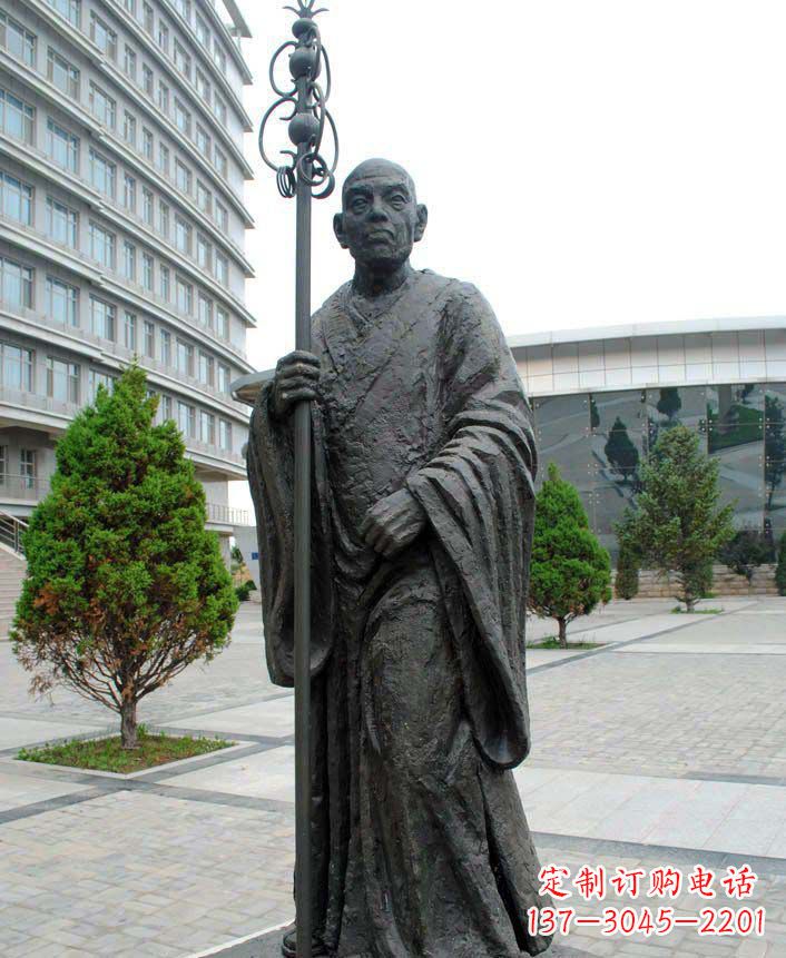 泉州鉴真和尚古代名人铜雕