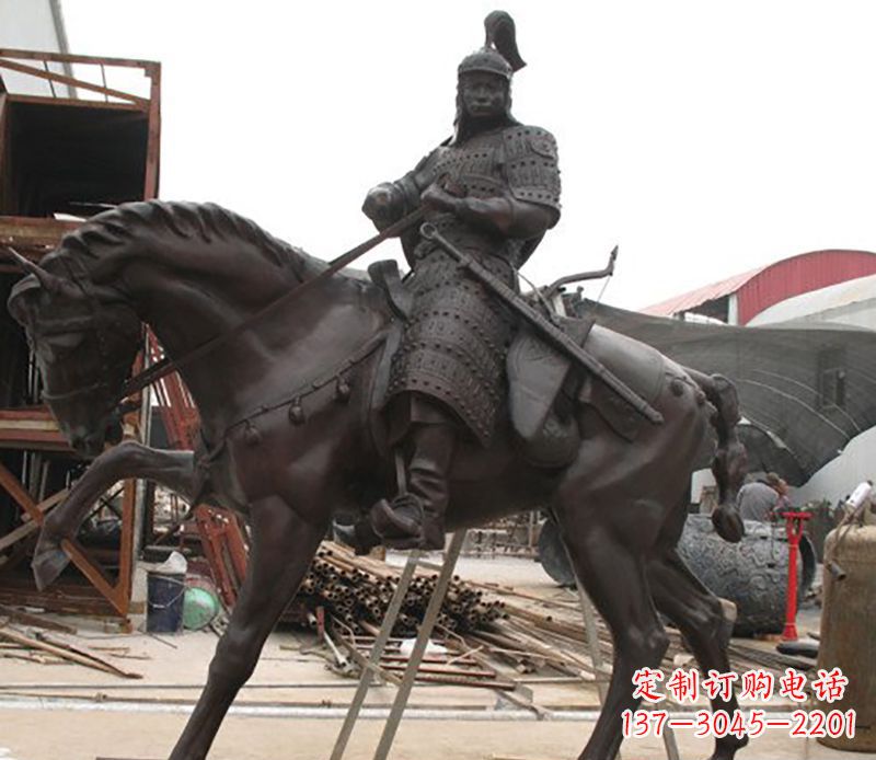泉州将军骑马人物铜雕