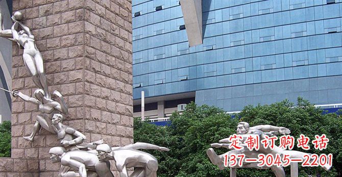 泉州不锈钢运动员人物雕塑