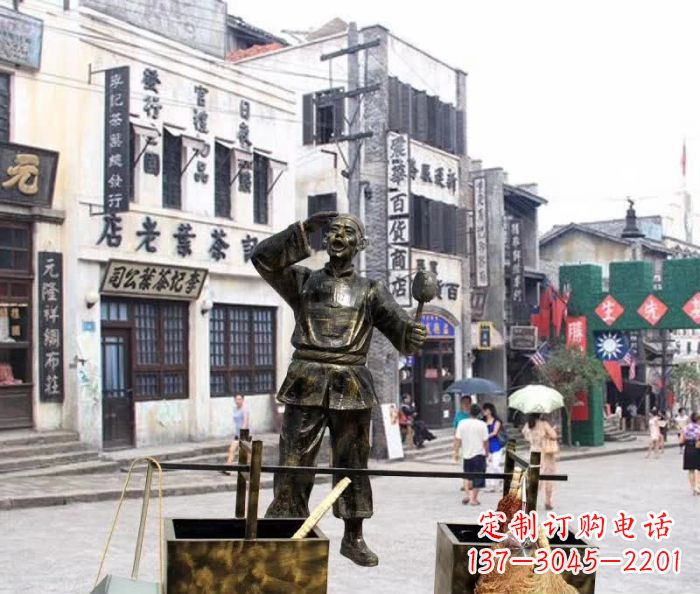 泉州金货郎雕塑，精美绝伦