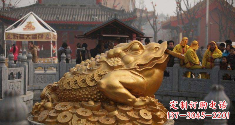 泉州金蟾招财动物铜雕