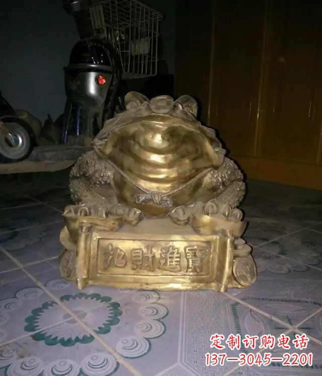 泉州金蟾招财进宝动物铜雕
