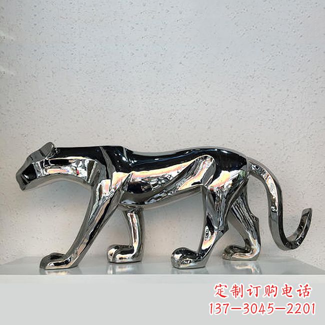 泉州杰出的不锈钢金钱豹雕塑
