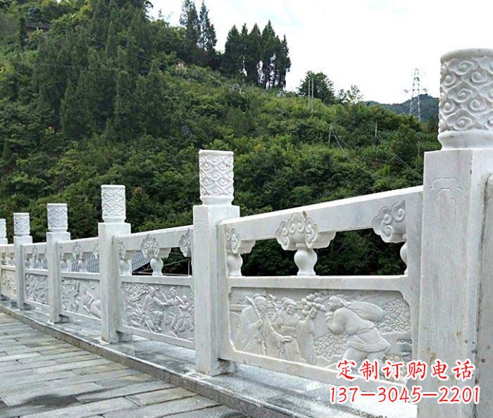 泉州景区大理石栏板石雕 (4)