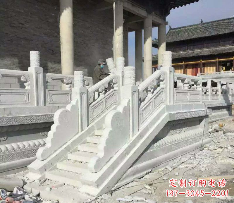 泉州景区大理石栏板石雕 (11)