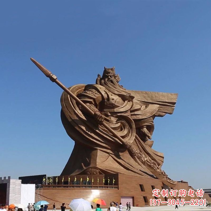 泉州精美大型历史名人关公铜雕
