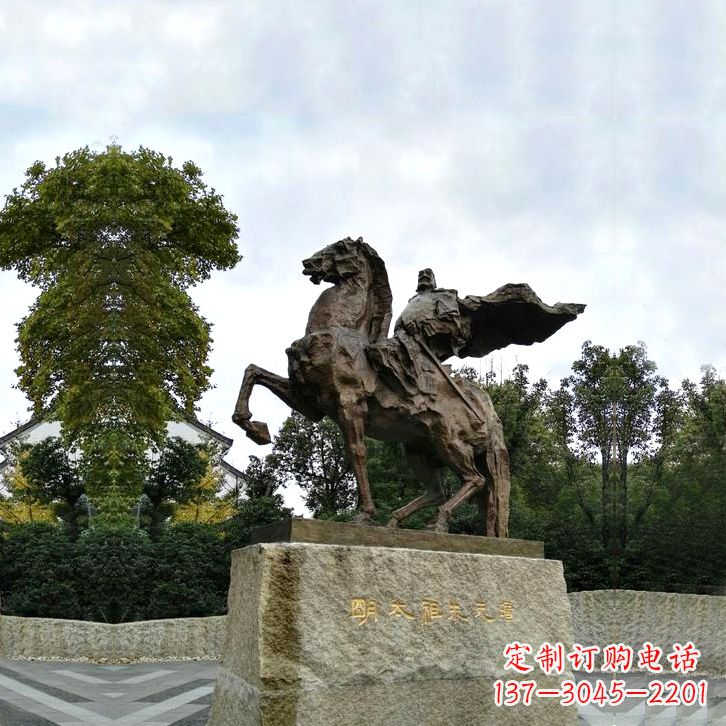 泉州华夏文明领袖朱元璋铜雕塑