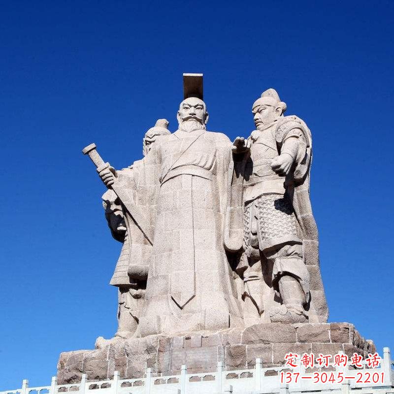 泉州精美绝伦的汉武帝刘彻大型石雕景观雕塑
