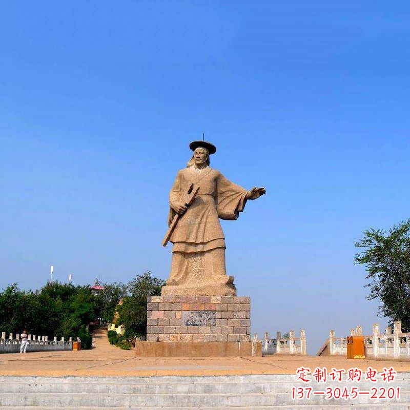 泉州领雕塑追踪历史英雄,精美大禹石雕像